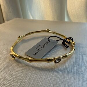 Alexis Bittar Gold Bracelet with Crystal Accents